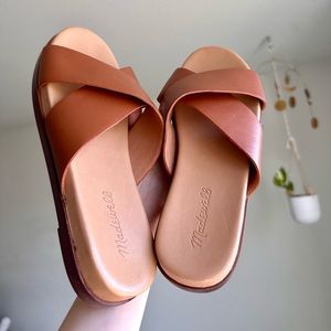 NWOT The Louisa Crisscross Slide Sandal